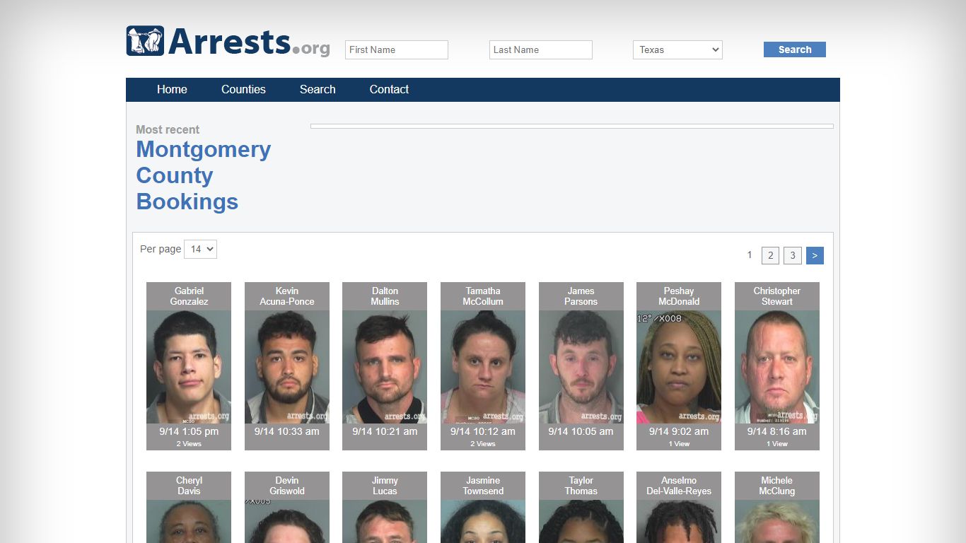 Montgomery County Arrests and Inmate Search