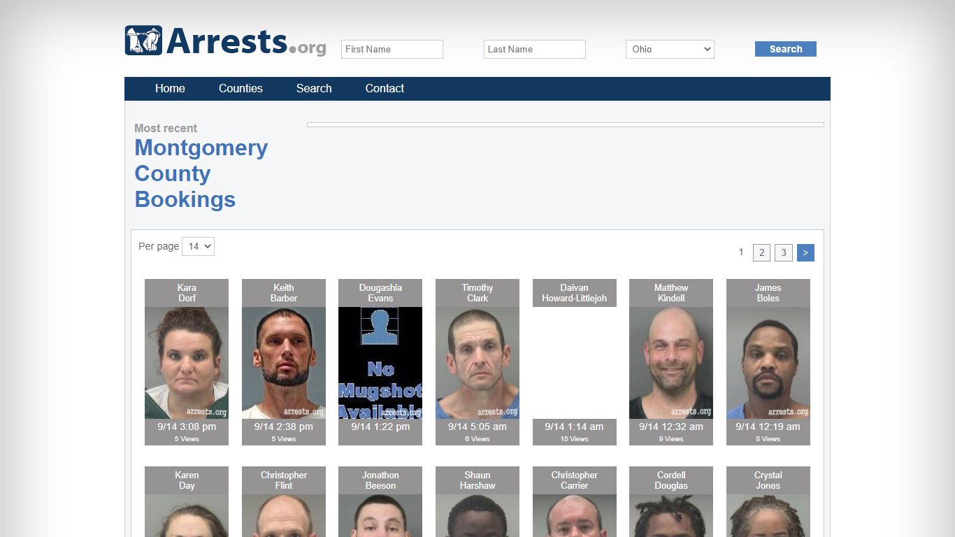Montgomery County Arrests and Inmate Search
